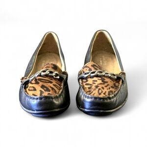 Naturalizer Kaptain Leopard Loafers - Size 8.5M